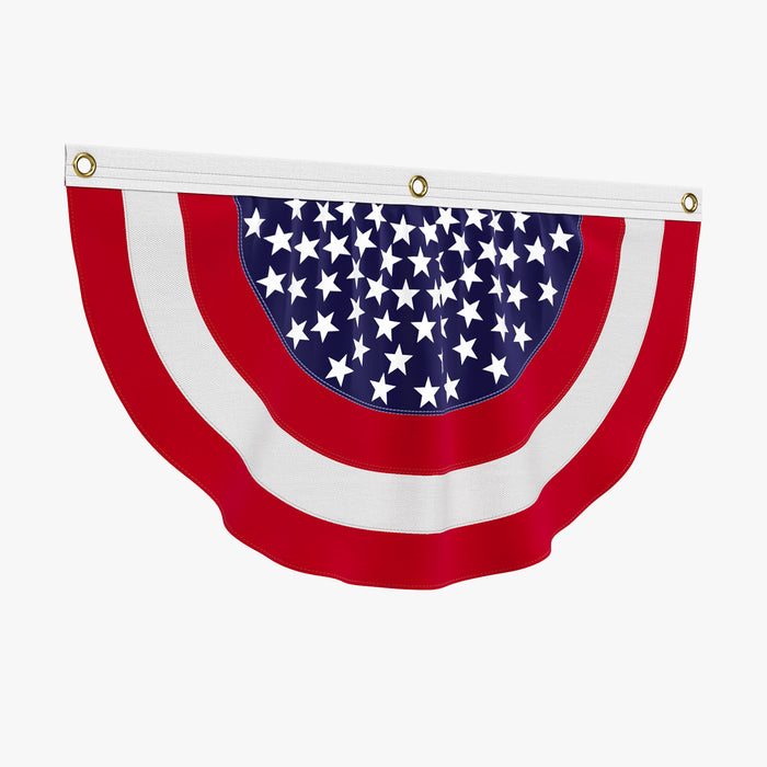 American Flag Patriotic Bunting 3D Model