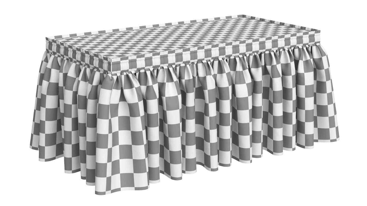 American Flag Patriotic Table Skirt 3D Model