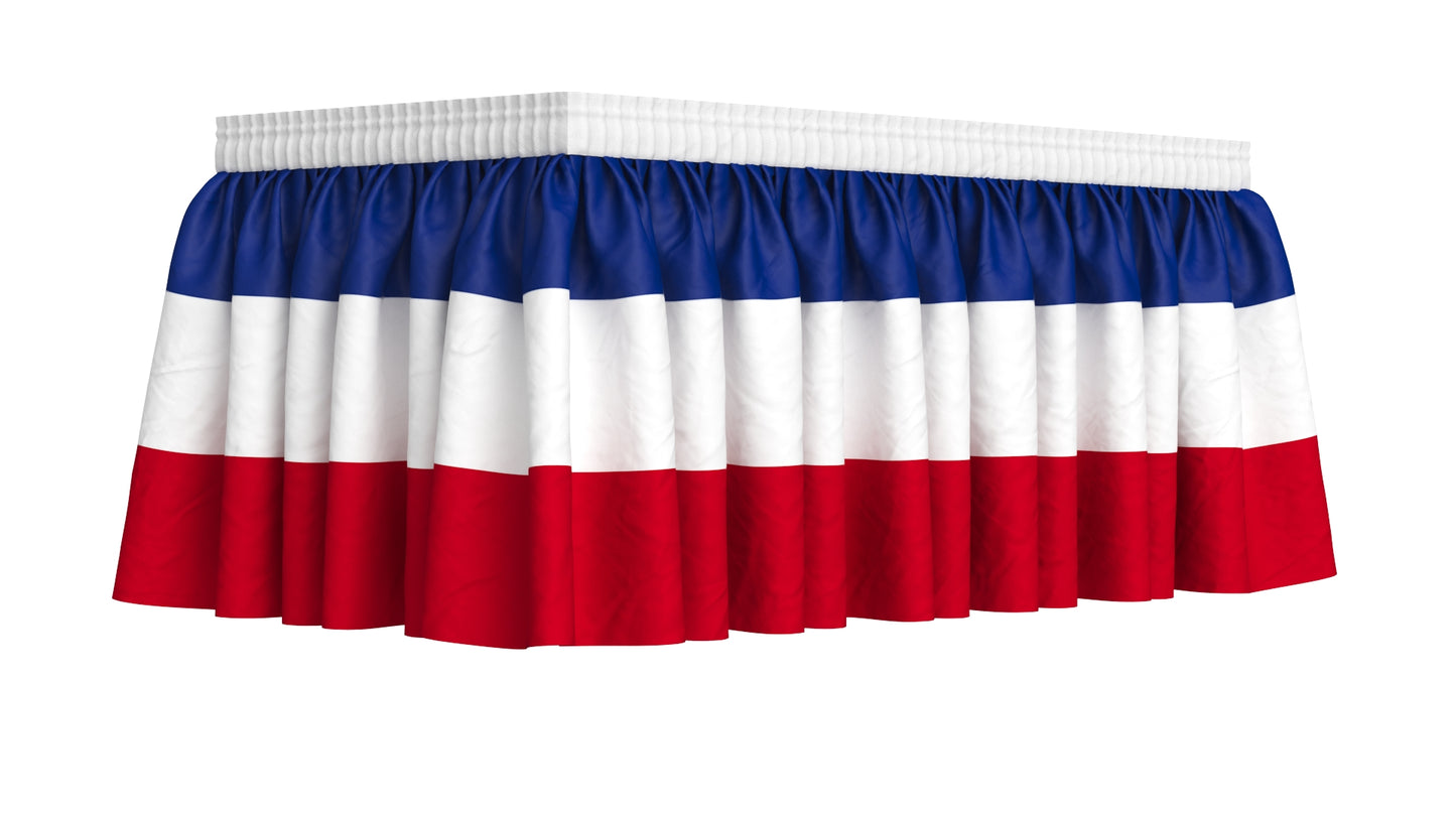 American Flag Patriotic Table Skirt Set 3D Model