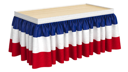 American Flag Patriotic Table Skirt Set 3D Model