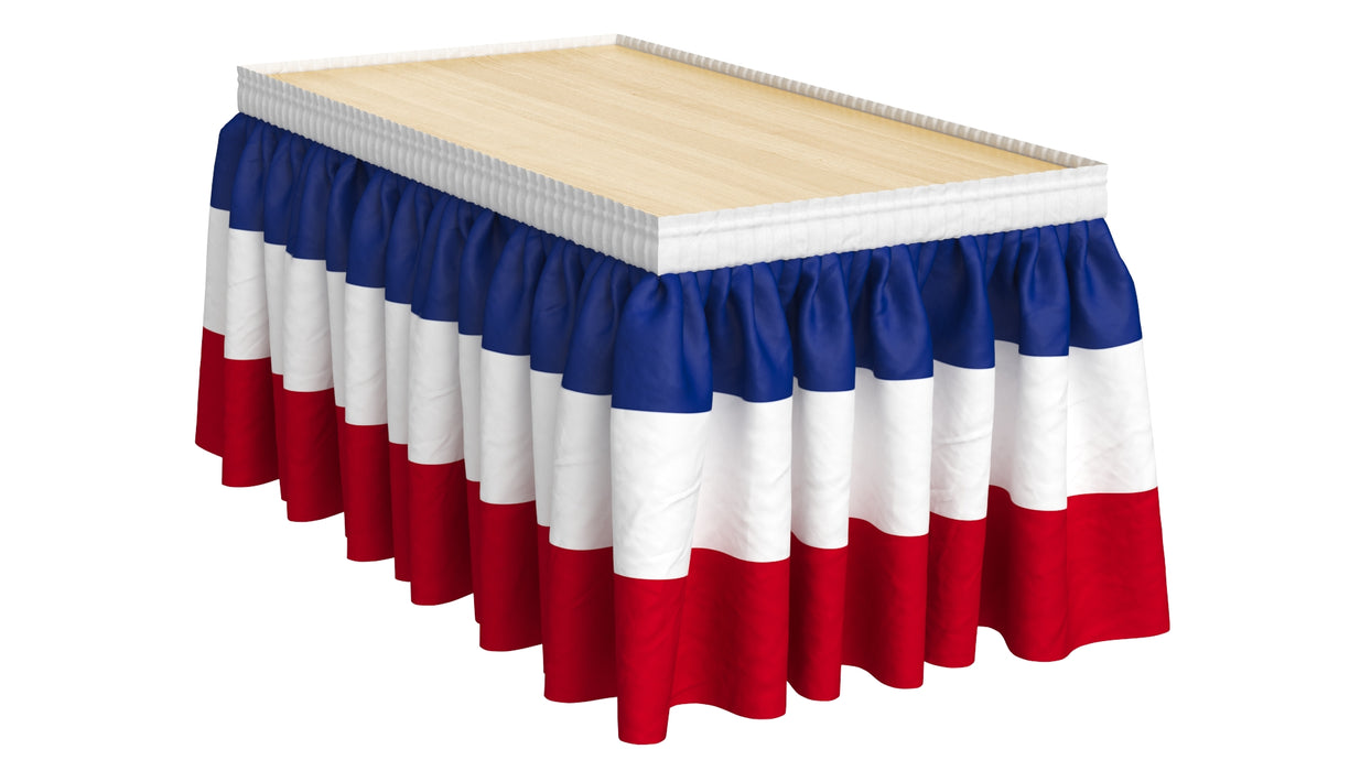 American Flag Patriotic Table Skirt Set 3D Model
