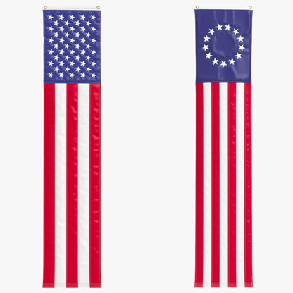 American Flag Pulldown Set 3D Model