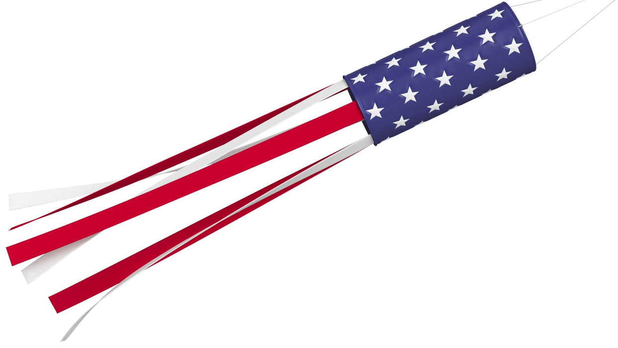American Flag Windsock 3D Model