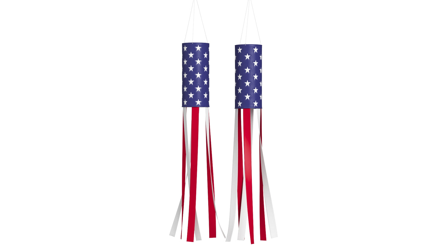 American Flag Windsock 3D Model