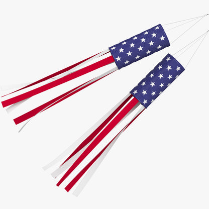 American Flag Windsock 3D Model