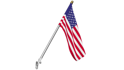 American Flag with Wall Mount Pole 3D Model