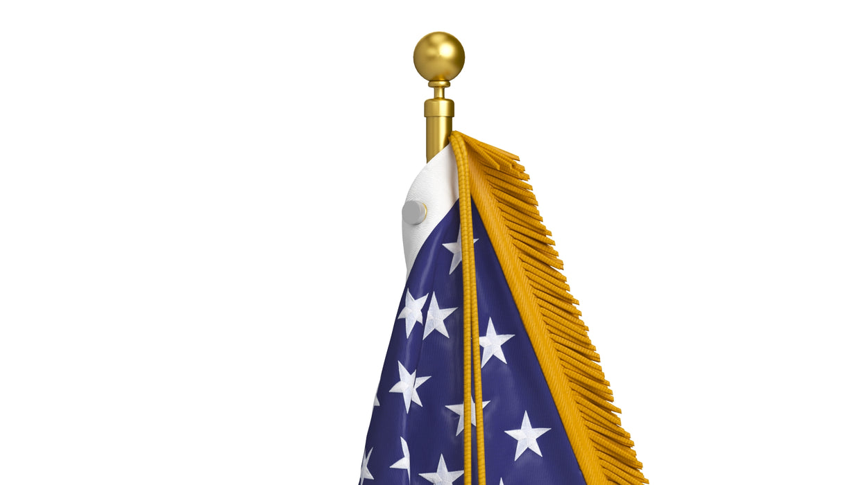 American Table Flag 3D Model
