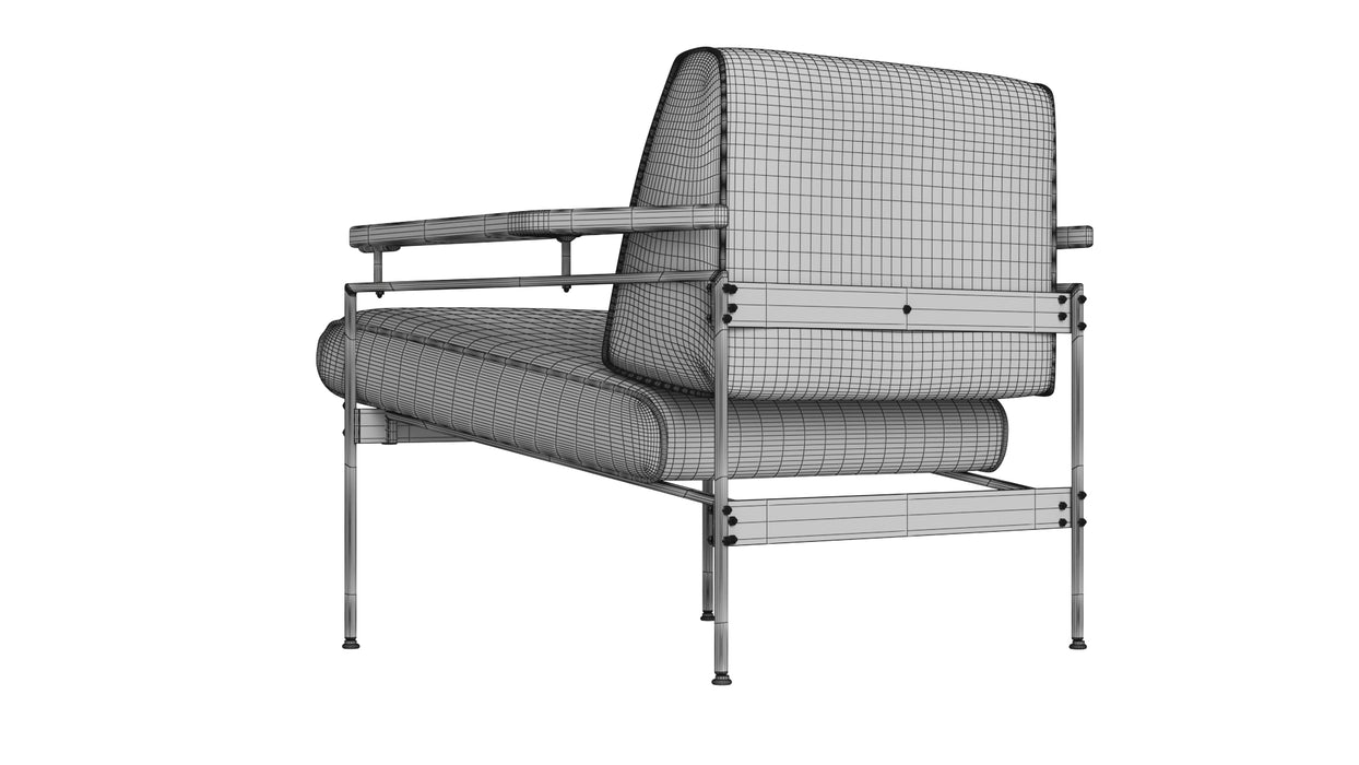 Beto Lounge Armchair 3D Model