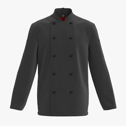 Black Chef Jacket 3D Model