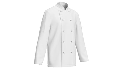 White Chef Jacket 3D Model