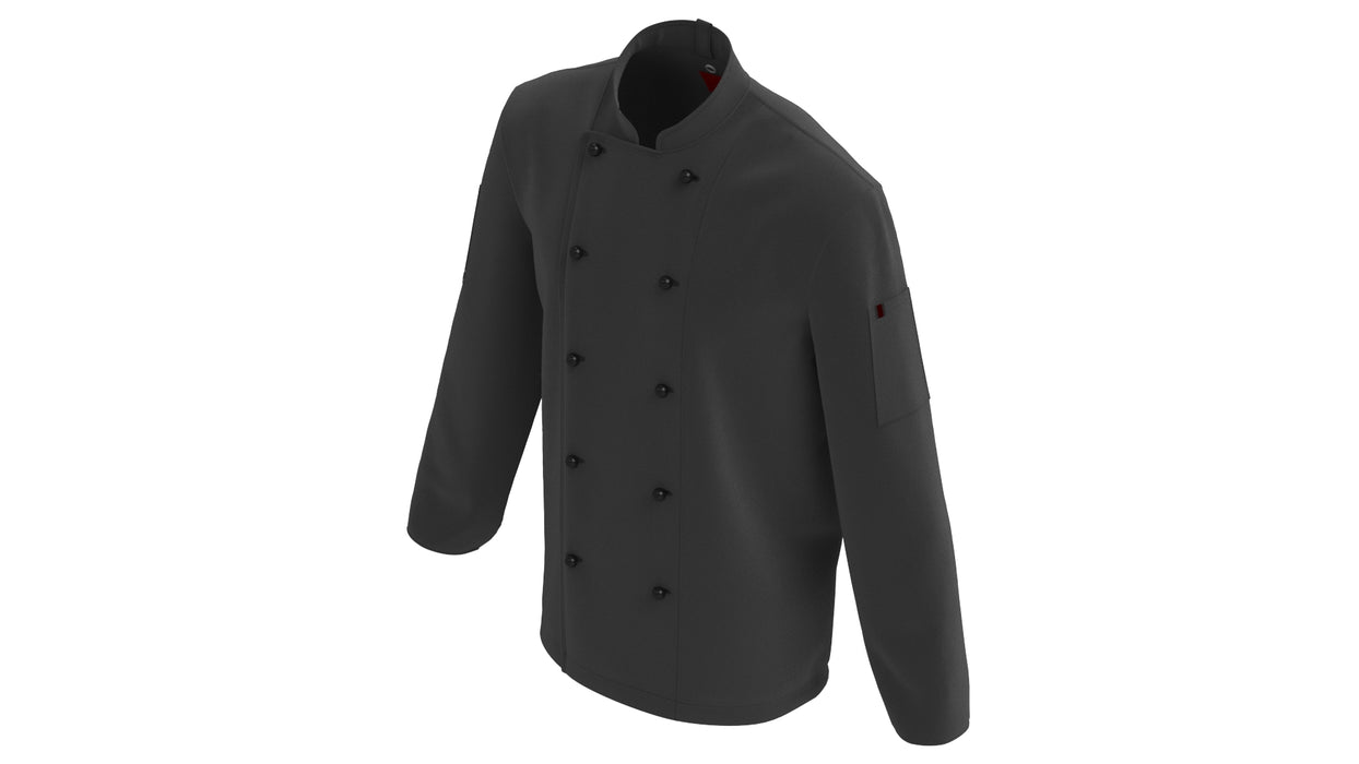 Black Chef Jacket 3D Model