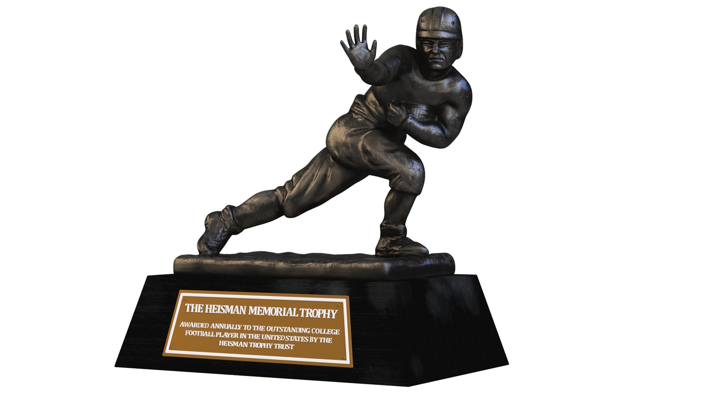 Black Heisman Memorial Trophy Award 3D Model