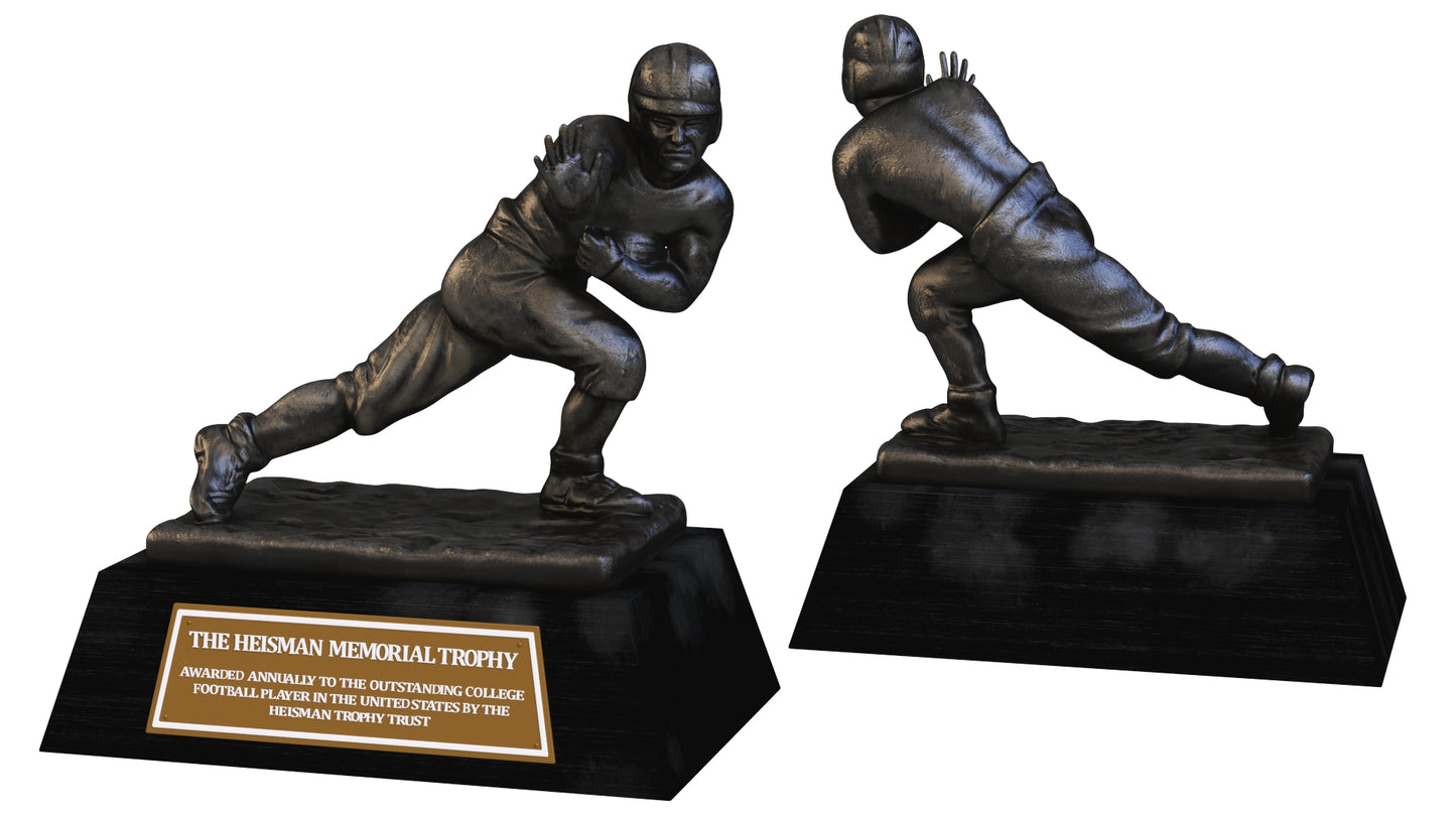 Black Heisman Memorial Trophy Award 3D Model