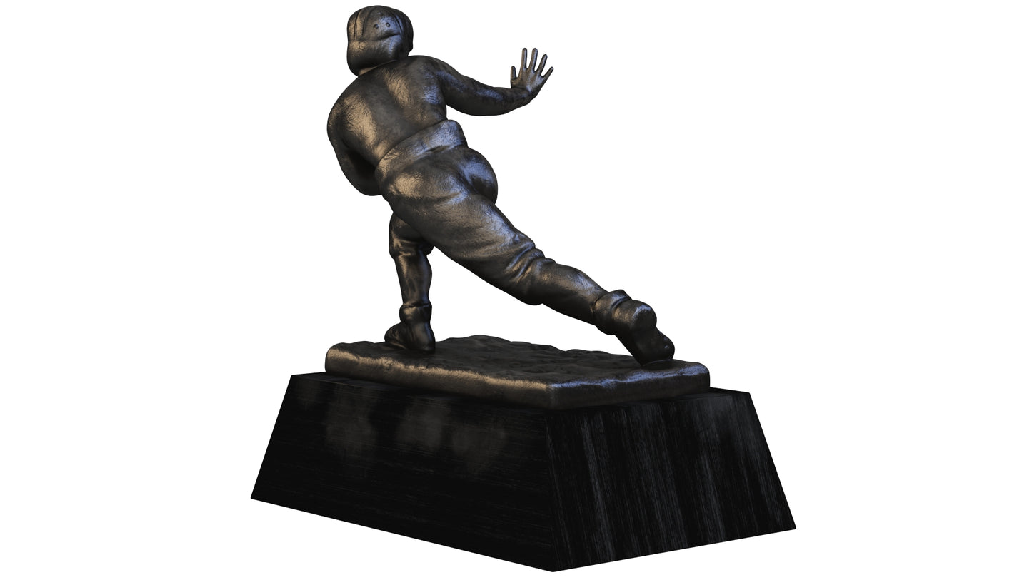 Black Heisman Memorial Trophy Award 3D Model