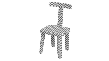 Brutalist T Chair Set 3D Model