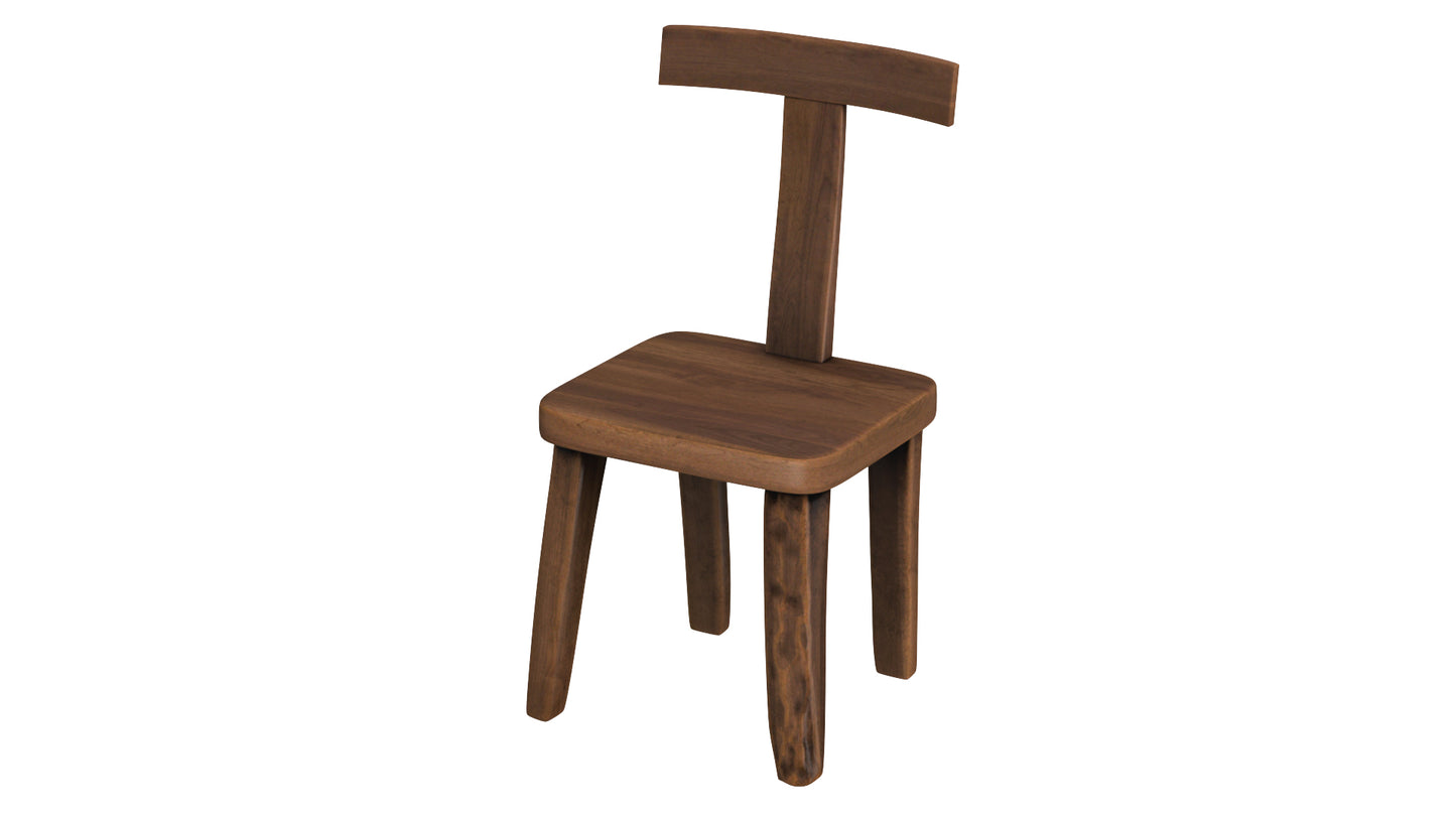 Brutalist T Chair Set 3D Model