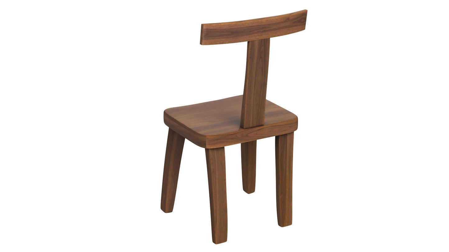 Brutalist T Chair Set 3D Model