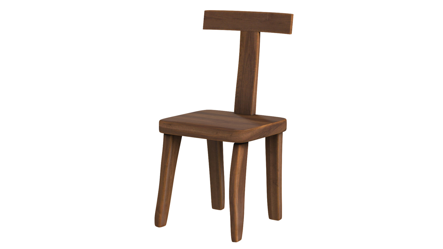 Brutalist T Chair Set 3D Model