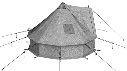 Canvas Glamping Bell Tent 3D Model