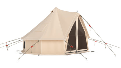 Canvas Glamping Bell Tent 3D Model