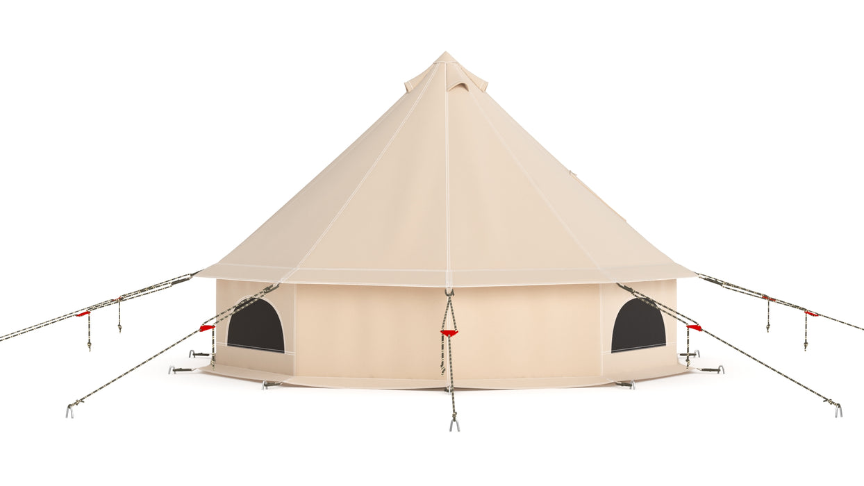 Canvas Glamping Bell Tent 3D Model