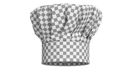 Chef Hat 03 Black 3D Model