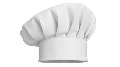 Chef Hat 01 White 3D Model