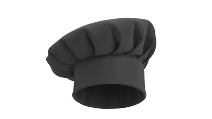 Chef Hat 01 Black 3D Model