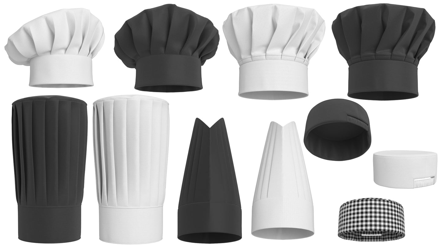 Chef Hat Collection 3D Model