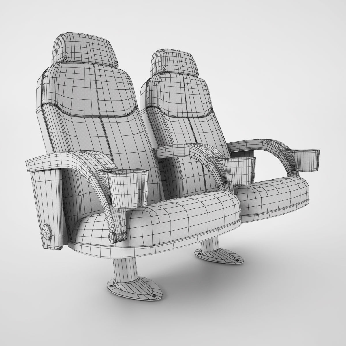 Cinema Chairs Collection 3D Model