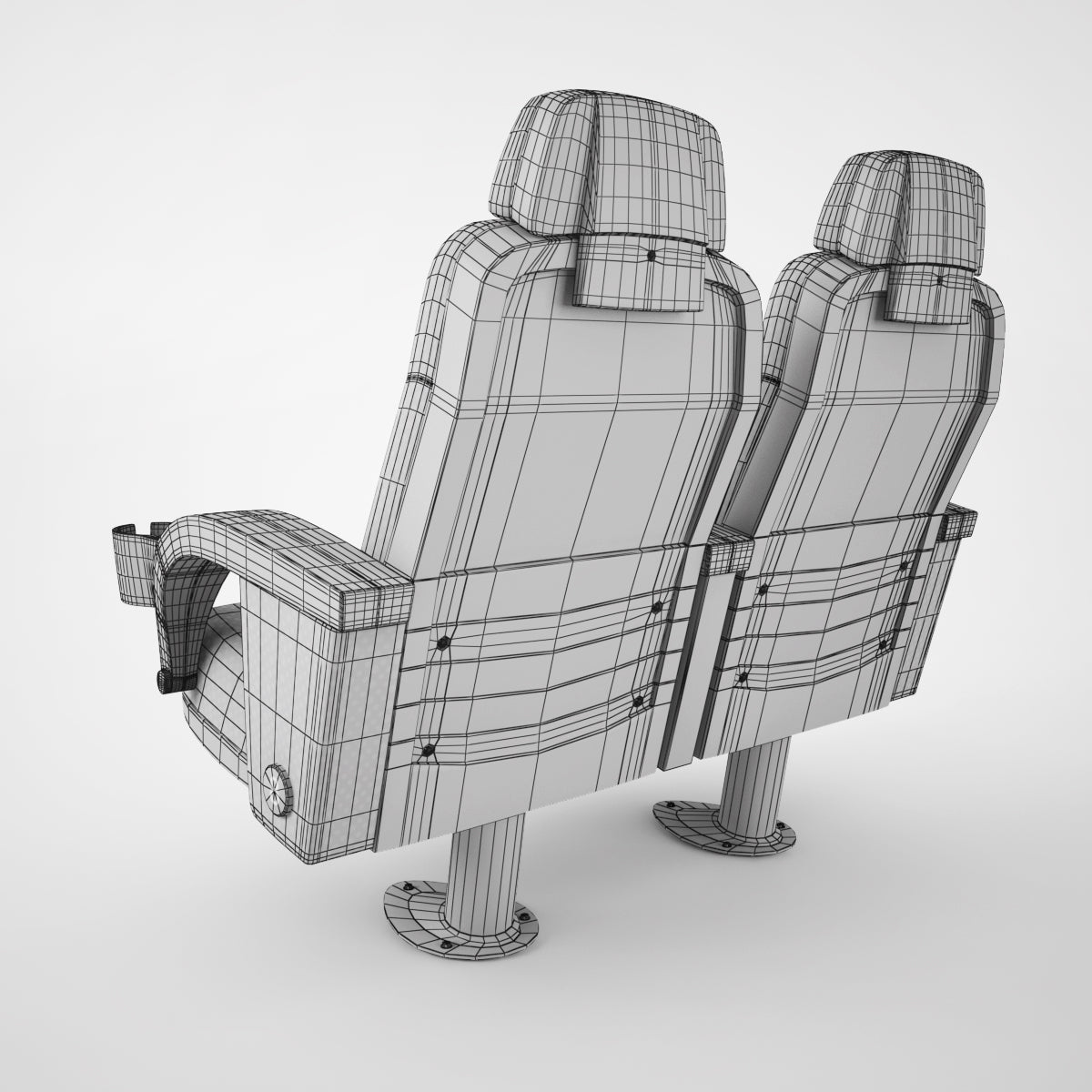 Cinema Chairs Collection 3D Model