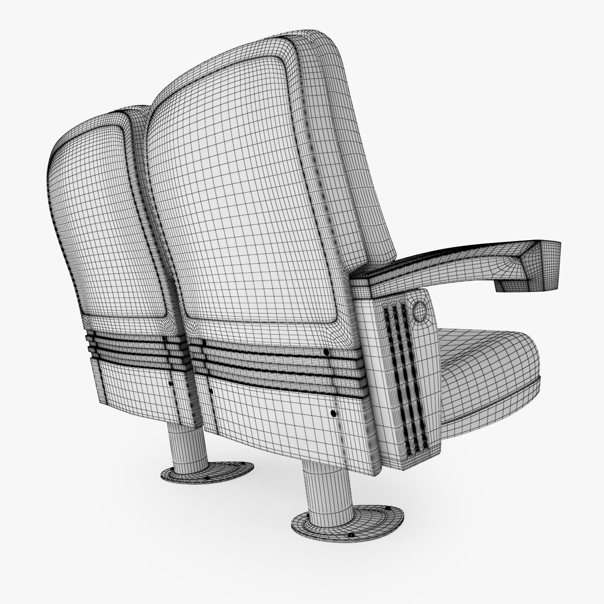 Cinema Chairs Collection 3D Model