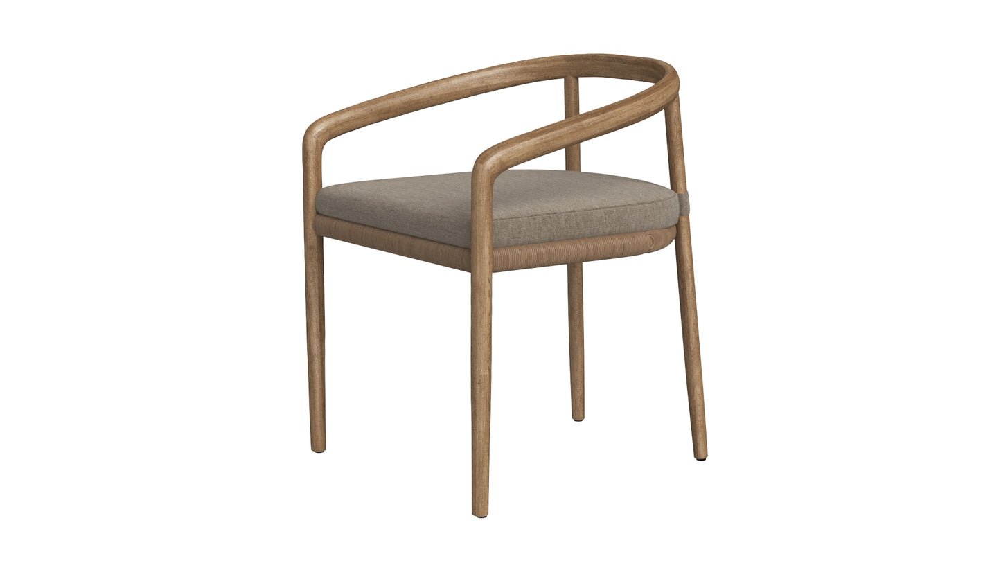 RH Evia Teak Dining Chair 3D Model