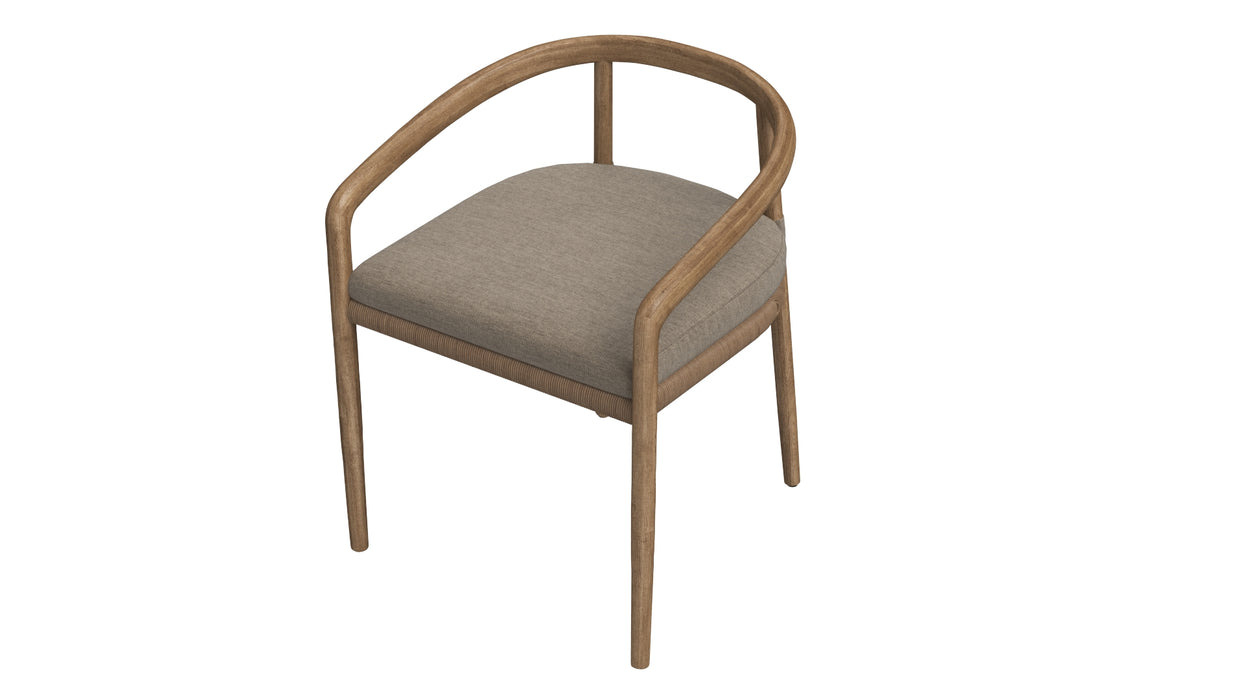 RH Evia Teak Dining Chair 3D Model