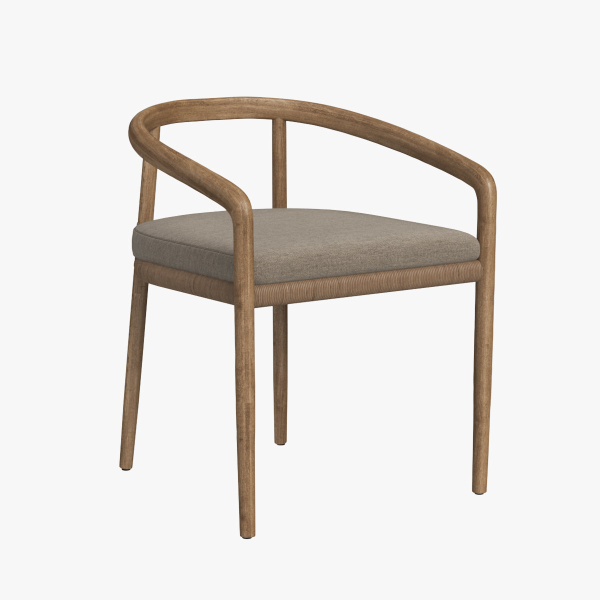 RH Evia Teak Dining Chair 3D Model