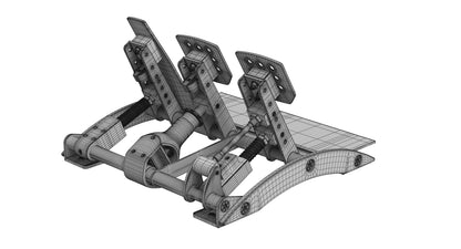 Fanatec Clubsport Pedals V3 3D Model