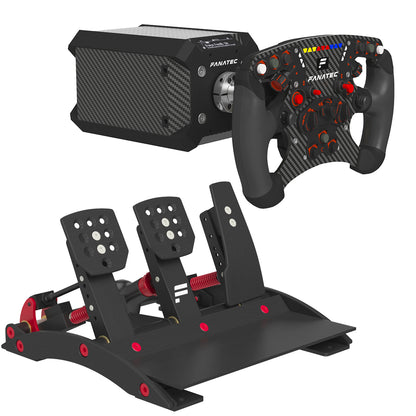 Fanatec Clubsport Steering Wheel and Pedals 3D Model