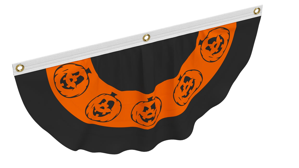 Halloween Pumpkins Bunting Flag Banner 3D Model