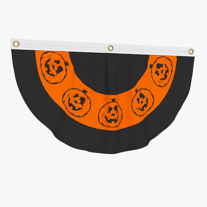 Halloween Pumpkins Bunting Flag Banner 3D Model