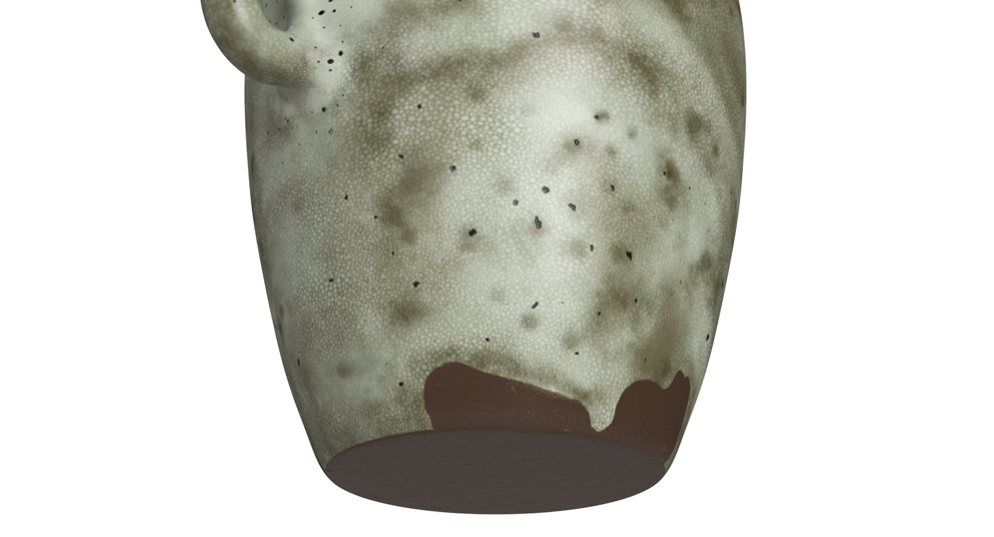 Handmade Ceramic Bottle and Bowl 3D Model