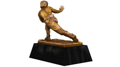 Yellow Heisman Memorial Trophy Award 3D Model