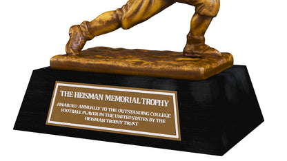 Yellow Heisman Memorial Trophy Award 3D Model