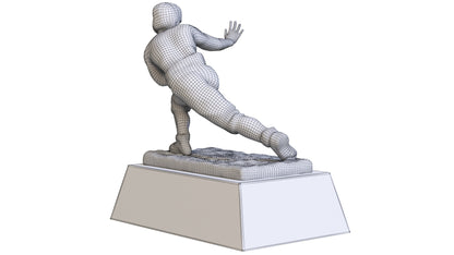 Yellow Heisman Memorial Trophy Award 3D Model