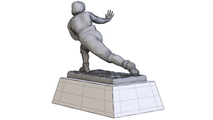 Yellow Heisman Memorial Trophy Award 3D Model