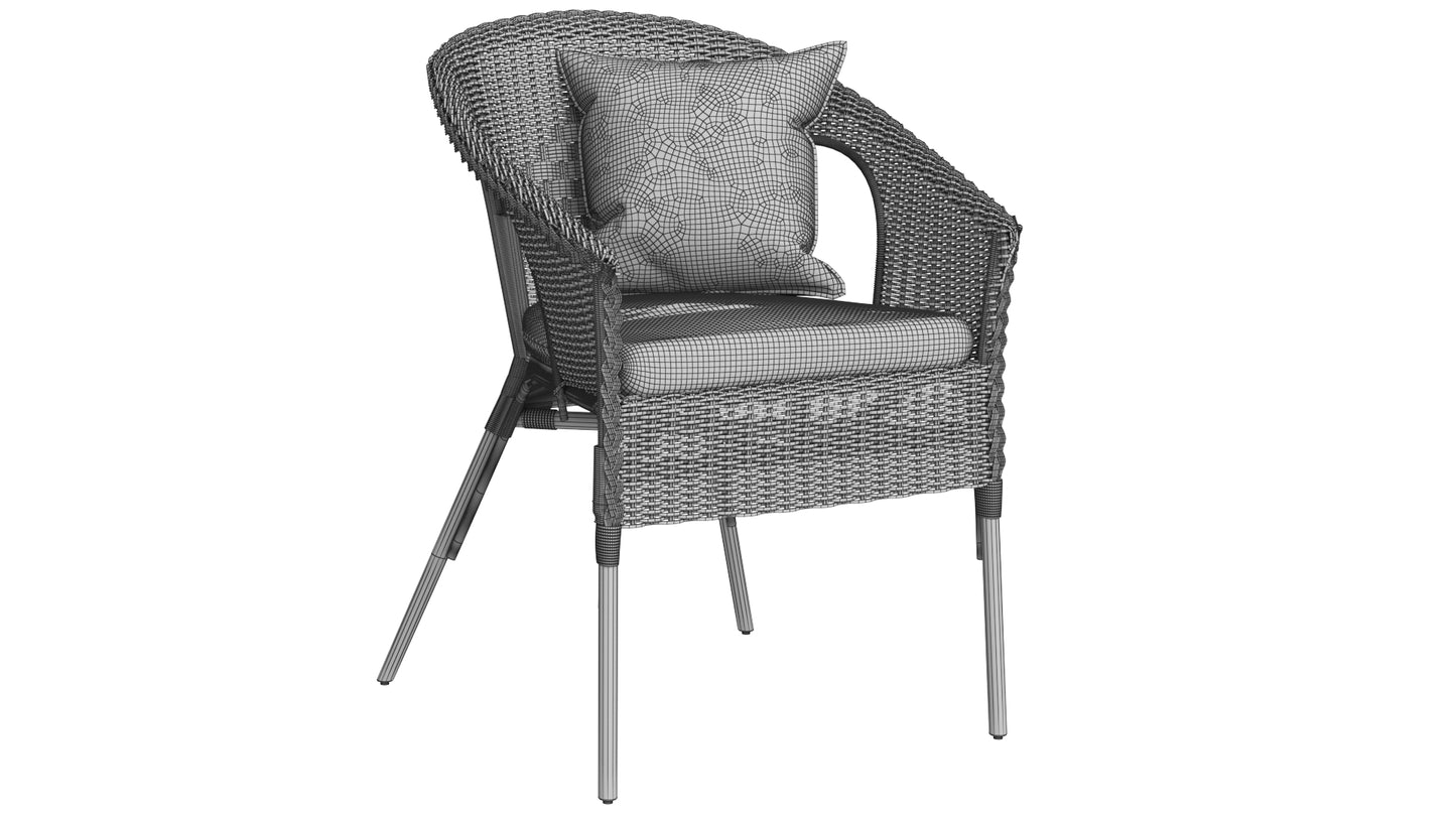 IKEA Agen Chair with Cushion 3D Model