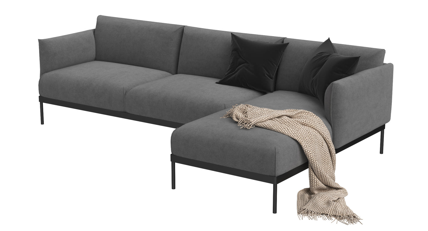 IKEA Applaryd Sofa with Chaise Longue 3D Model