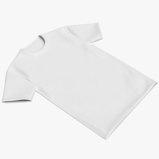 Crew Neck T-Shirt Flat Lay For Men 3D Model