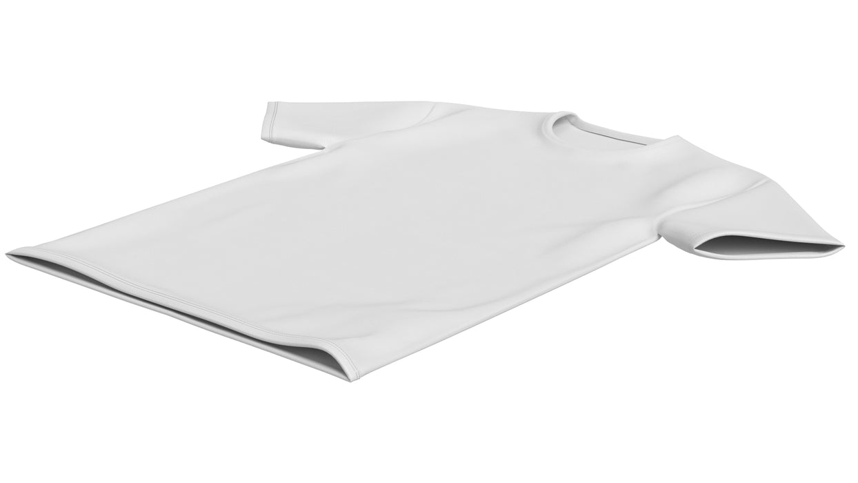 Crew Neck T-Shirt Flat Lay For Men 3D Model