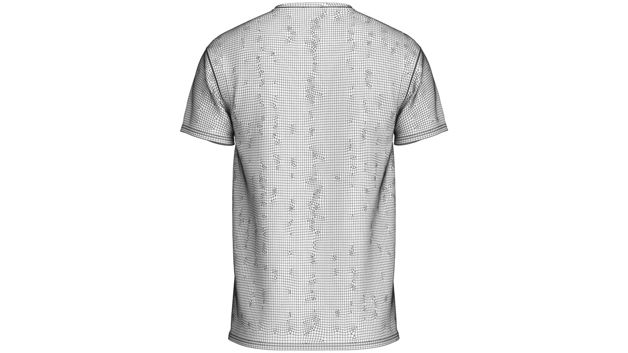 Crew Neck T-Shirt Worn For Men 3D Model