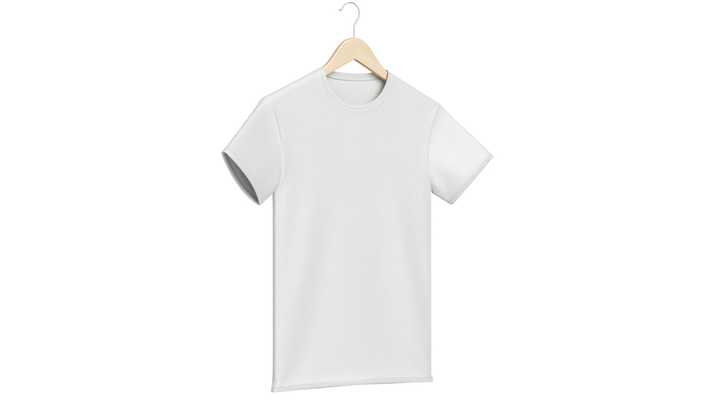 Crew Neck T-Shirt Hanging on Hanger For Men 3D Model